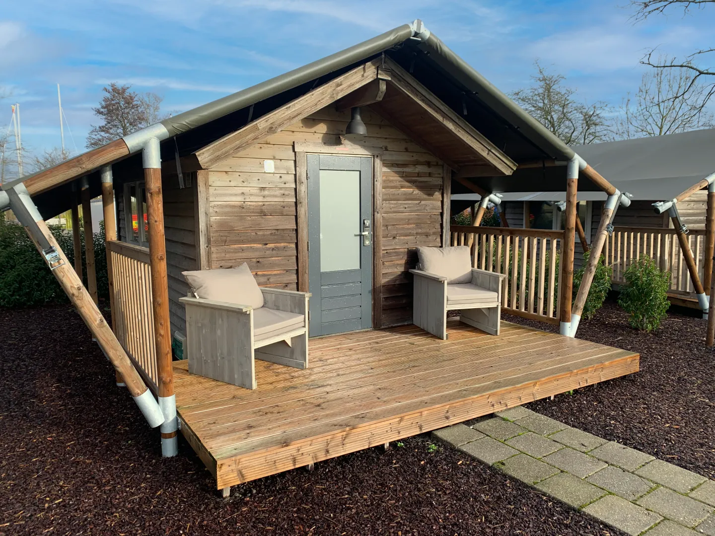 Buitenaanzicht - Lodge 2 personen - Waterherberg it Beaken